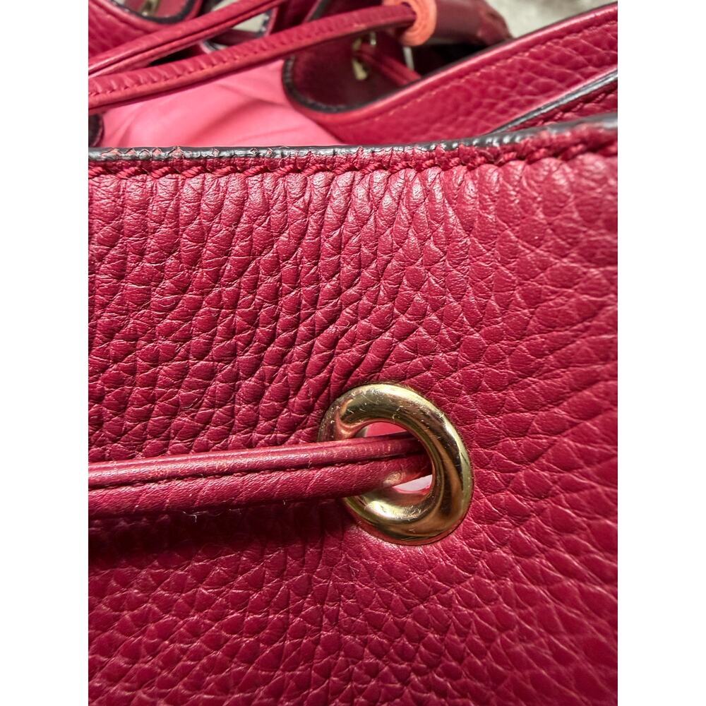 GUCCI Miss Bamboo Pebble Calfskin Bucket Bag - Picture 14 of 16